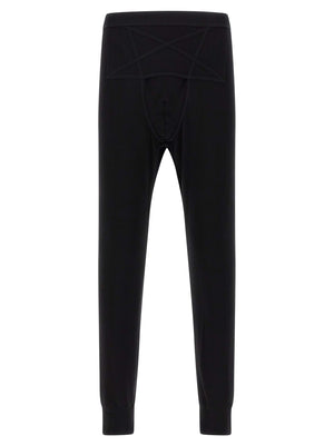 Rick Owens Schwarze Wollleggings