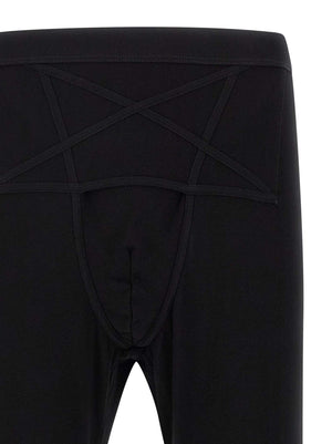 Rick Owens Schwarze Wollleggings