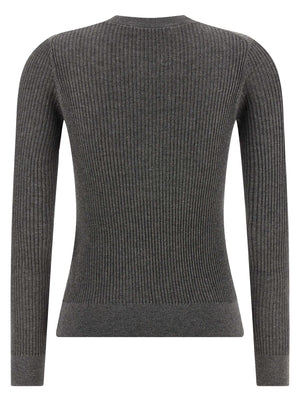 Max Mara Grauer Seiden-Cardigan