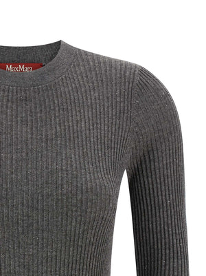 Max Mara Grauer Seiden-Cardigan