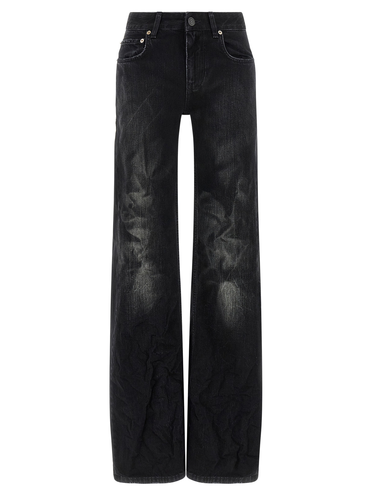 Balenciaga Schwarze Baumwoll-Schlagjeans