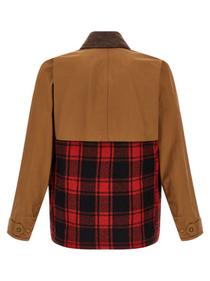 Junya Watanabe Baumwoll-Jacke in Braun