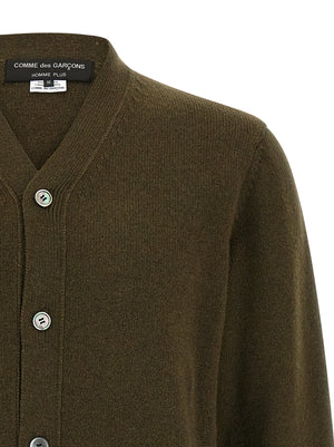 Comme Des Garçons Zweifarbige Wollstrickjacke