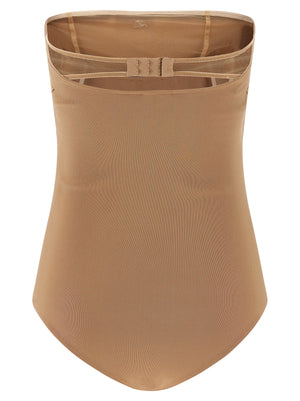 Courrèges Beige Viskose Body
