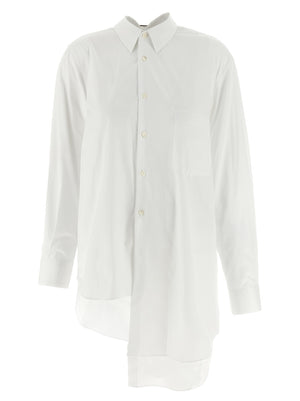 Comme Des Garçons Weiße Baumwollbluse