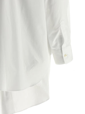 Comme Des Garçons Weiße Baumwollbluse