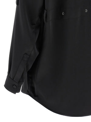 MONCLER GENIUS Schwarze Bluse aus Polyester