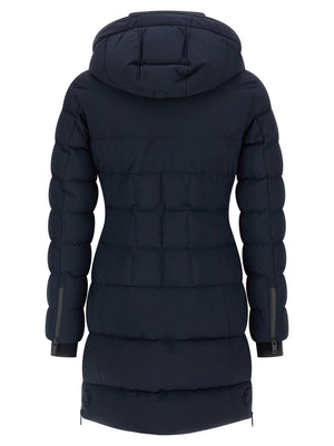 Moose Knuckles Blauer Nylon-Parka