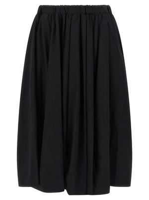 Comme Des Garçons Schwarzer Woll-Minirock