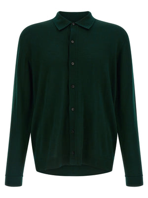 Roberto Collina Zweifarbige Merinowoll-Strickjacke