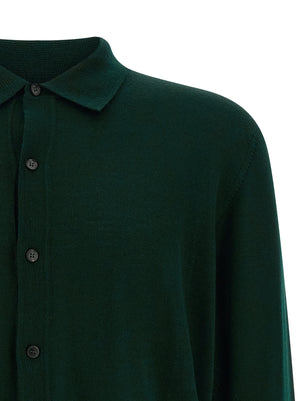 Roberto Collina Zweifarbige Merinowoll-Strickjacke