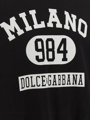 Dolce & Gabbana Zweifarbiger Baumwollpullover