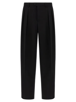 Dolce & Gabbana Schwarze Hose aus reiner Schurwolle