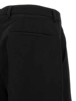 Dolce & Gabbana Schwarze Hose aus reiner Schurwolle