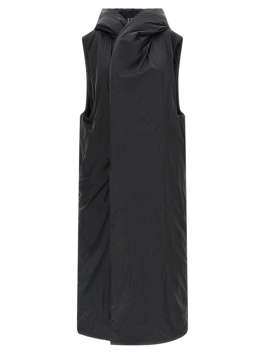 DRKSHDW Schwarze ärmellose Nylon-Jacke