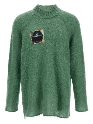 Undercover Zweifarbige Wollstrickjacke