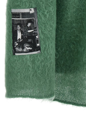 Undercover Zweifarbige Wollstrickjacke