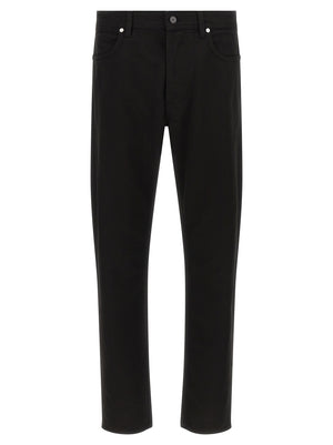 Stone Island Schwarze Baumwoll-Jeans mit geradem Bein