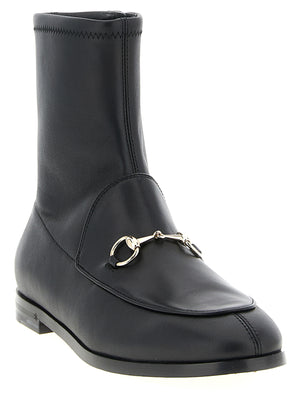 Gucci Schwarze Stiefeletten aus Lammleder