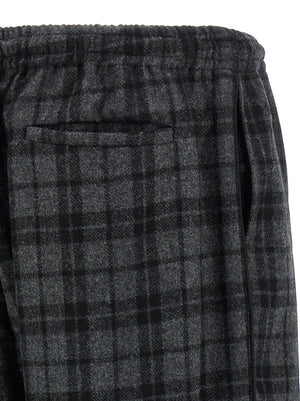 WILLY CHAVARRIA Graue Woll-Freizeithose