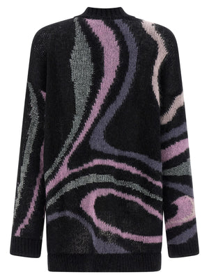 Emilio Pucci Schwarzer Wollcardigan