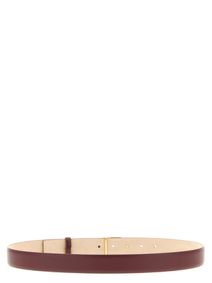 Khaite Bordeaux Kalbsleder Gürtel Regular
