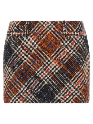 Missoni Langer Rock aus mehrfarbiger Wolle