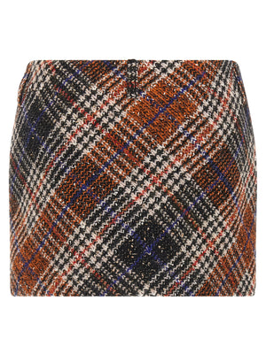 Missoni Langer Rock aus mehrfarbiger Wolle