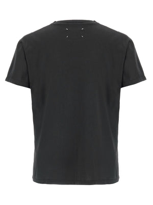 Maison Margiela Schwarzes Baumwoll-T-Shirt