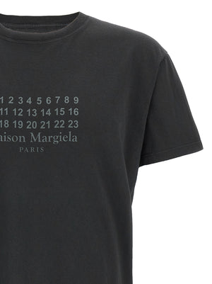 Maison Margiela Schwarzes Baumwoll-T-Shirt