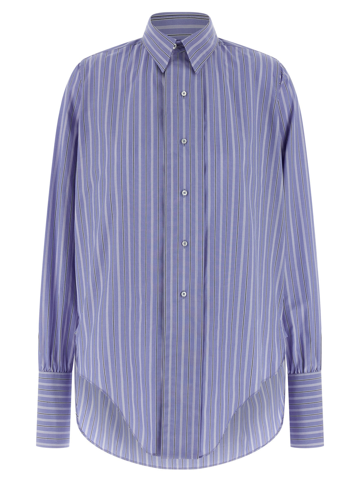 Maison Margiela Blaue Baumwollbluse