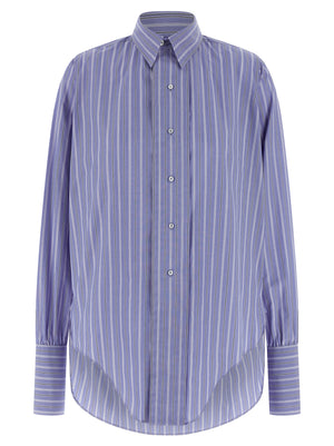 Maison Margiela Blaue Baumwollbluse