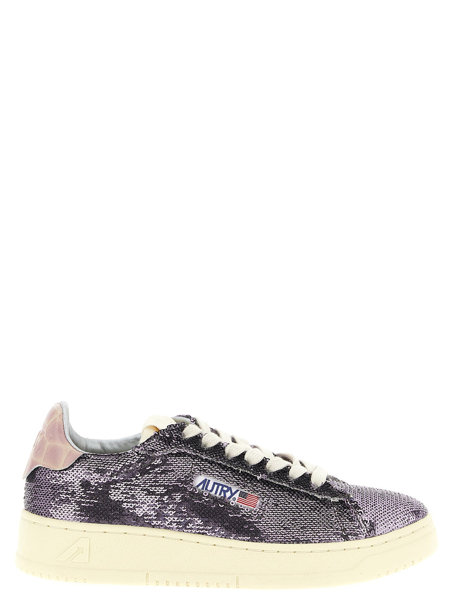Autry Mehrfarbige Low-Top-Sneaker aus Polyester