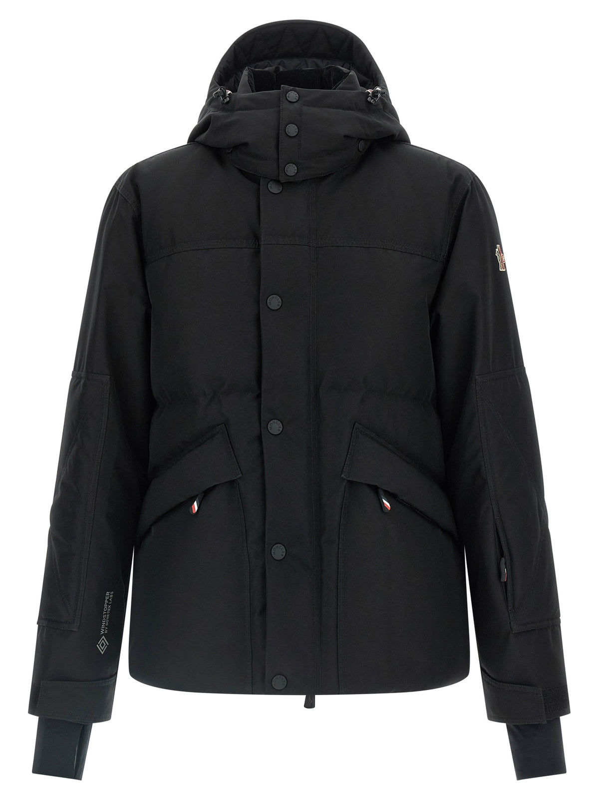 Moncler Grenoble Schwarze Shell-Jacke aus Polyester