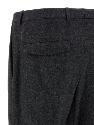 Gucci Graue Wollstoffhose