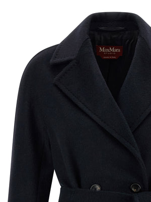 Max Mara Blauer Kaschmir-Mantel