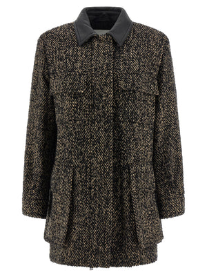 Max Mara Mehrfarbige Jacke aus reiner Schurwolle