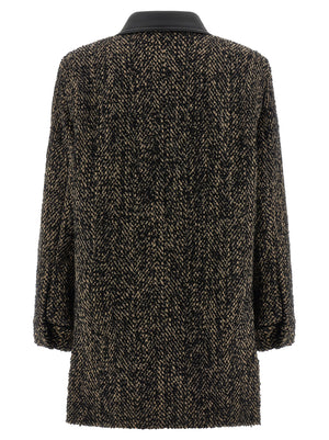 Max Mara Mehrfarbige Jacke aus reiner Schurwolle