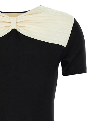 Valentino Garavani Schwarzes Viskose-Kurzkleid