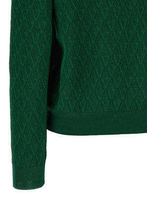 Versace Zweifarbige Viskose-Strickjacke