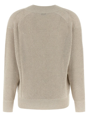 Brunello Cucinelli Beige Cotton Cardigan