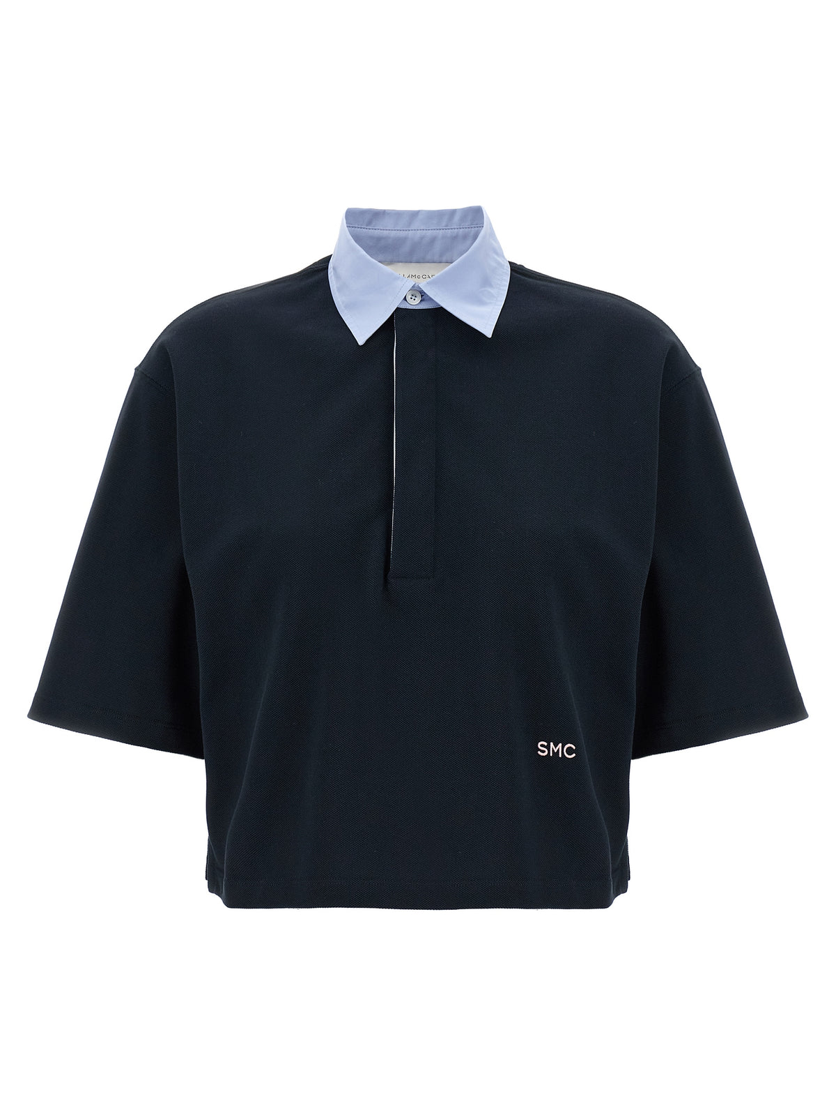 Stella McCartney Blaues Baumwoll-Polohemd