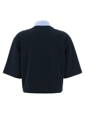 Stella McCartney Blaues Baumwoll-Polohemd