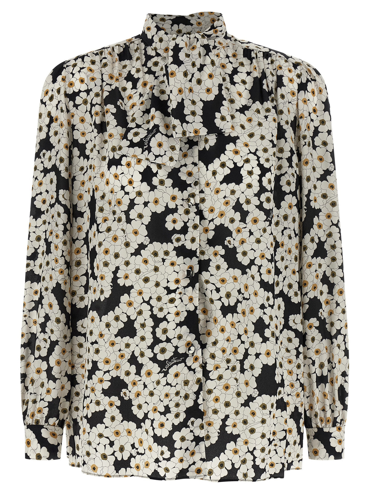 Valentino Garavani Zweifarbige Seidenbluse
