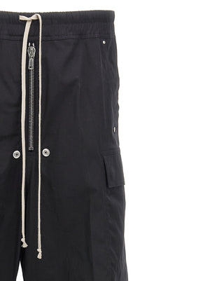 Rick Owens Schwarze Cargo-Hose aus Baumwolle