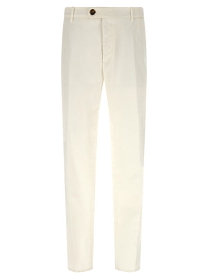 Brunello Cucinelli Weiße Baumwollhose im Casual-Look
