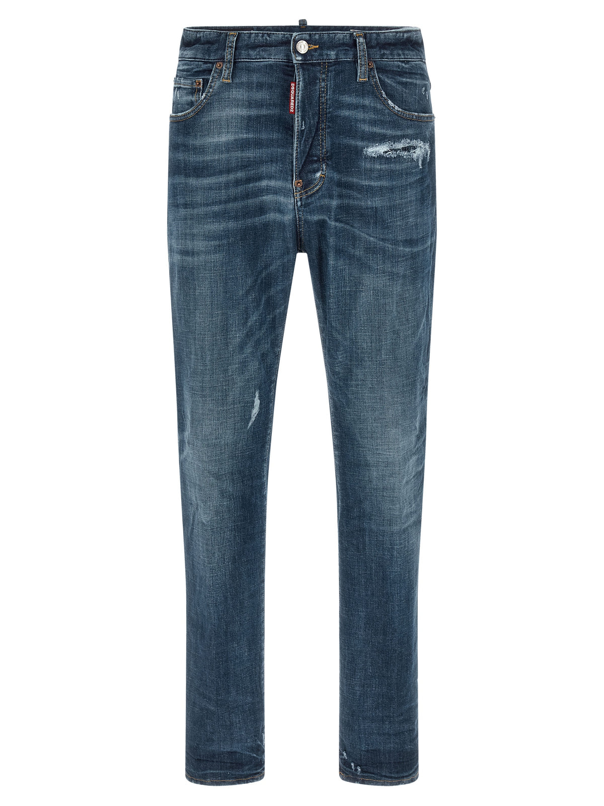 Dsquared² Blaue Jeans aus Baumwolle im geraden Schnitt