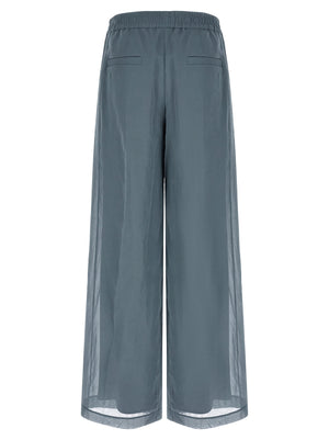 Brunello Cucinelli Blaue Baumwoll-Freizeithose