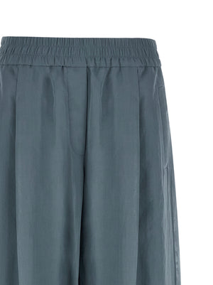 Brunello Cucinelli Blaue Baumwoll-Freizeithose