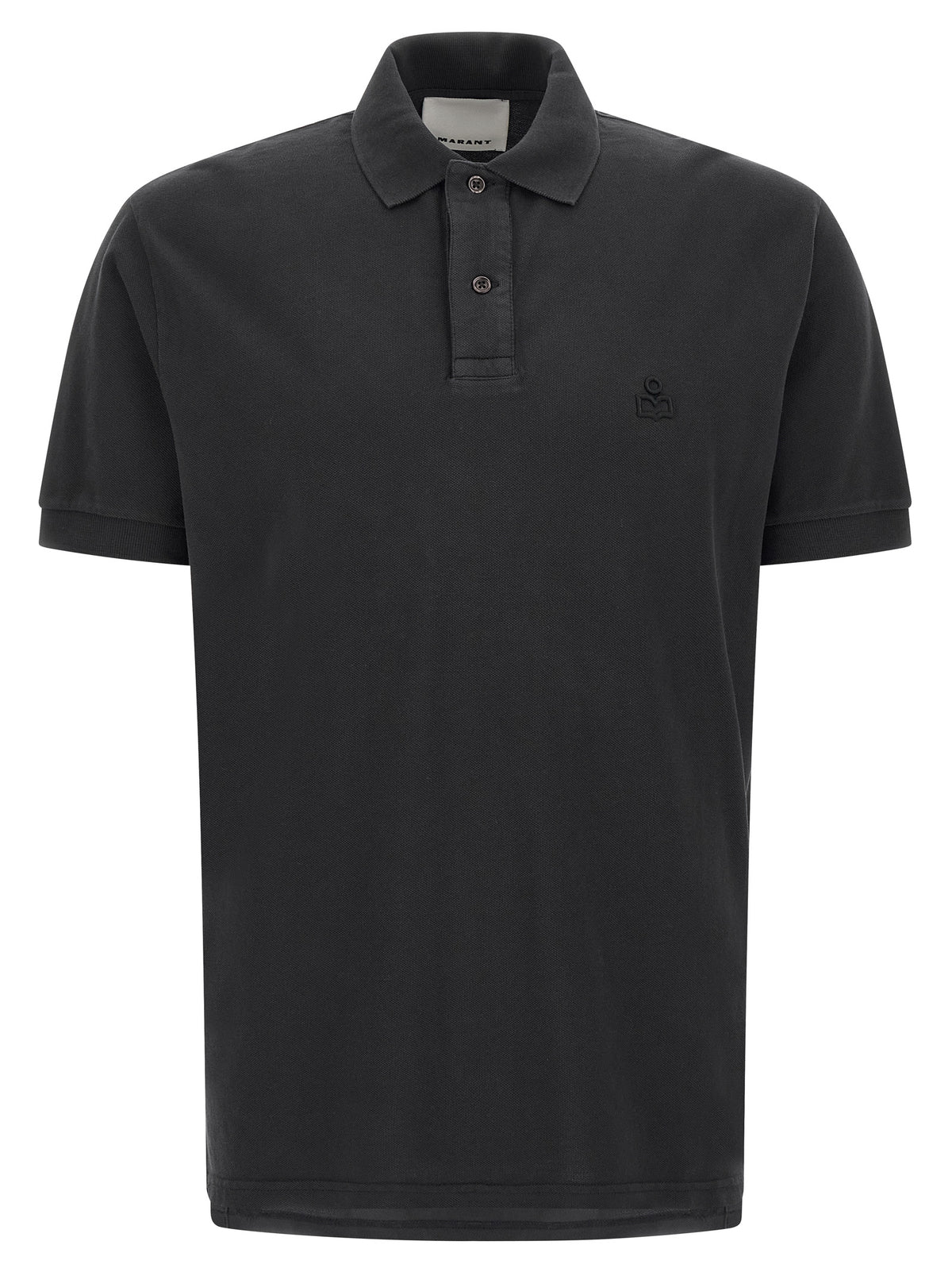Isabel Marant Schwarzes Baumwoll-Poloshirt
